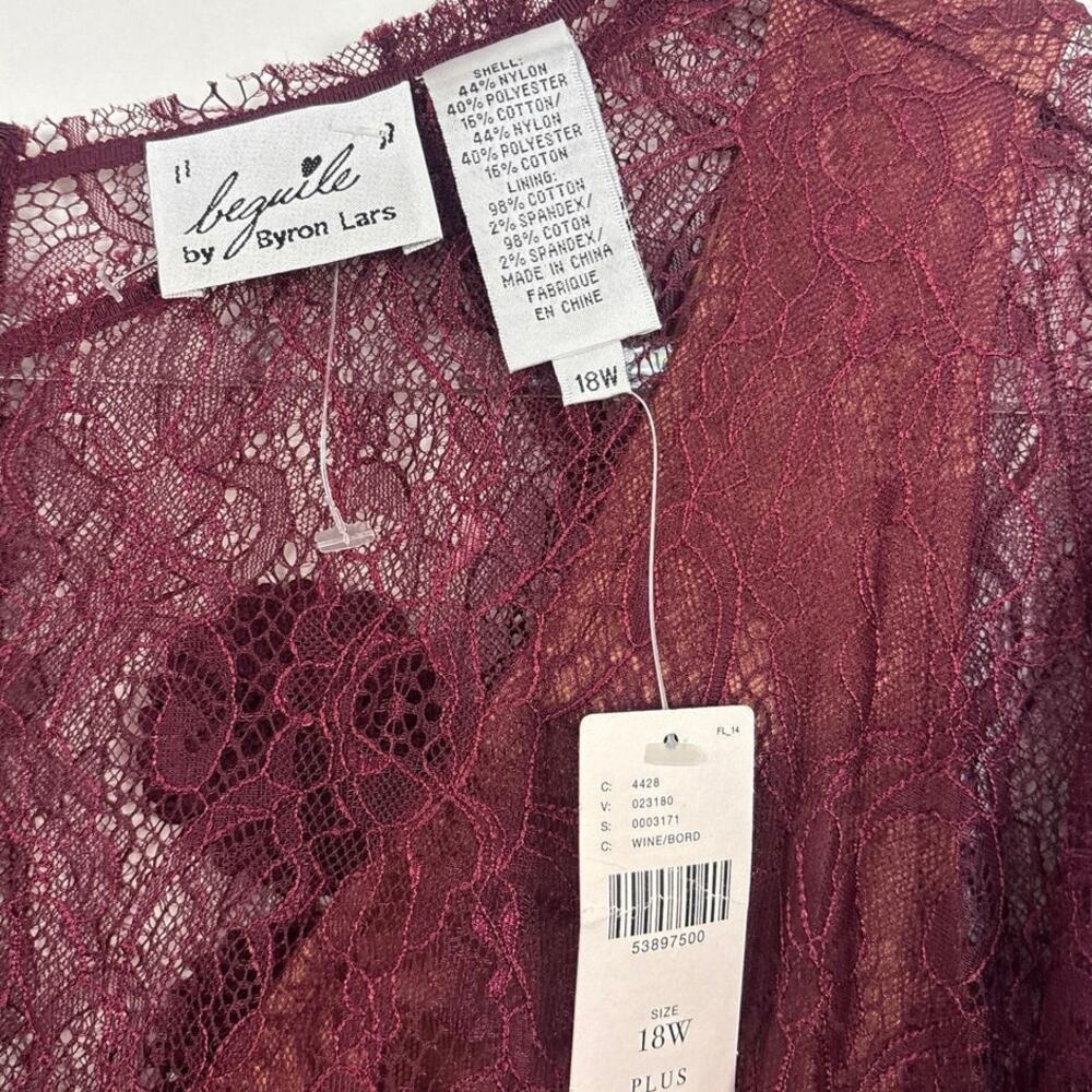 NWT Byron Lars Anthropologie Carissima Lace Clasp Front Vixen Sheath Dress 18W - Picture 4 of 6